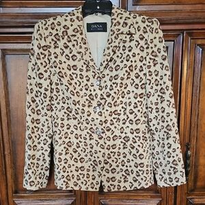 Dana Buchman Leopard Print Jacket